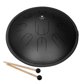 SELA Melody Tongue Drum 14" D Kurd Black incl. carrying bag